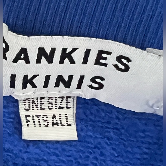 Frankie’s Bikinis Sweatsuit Blue Crewneck Sweatshirt and Sweatpants Small - Picture 4 of 11